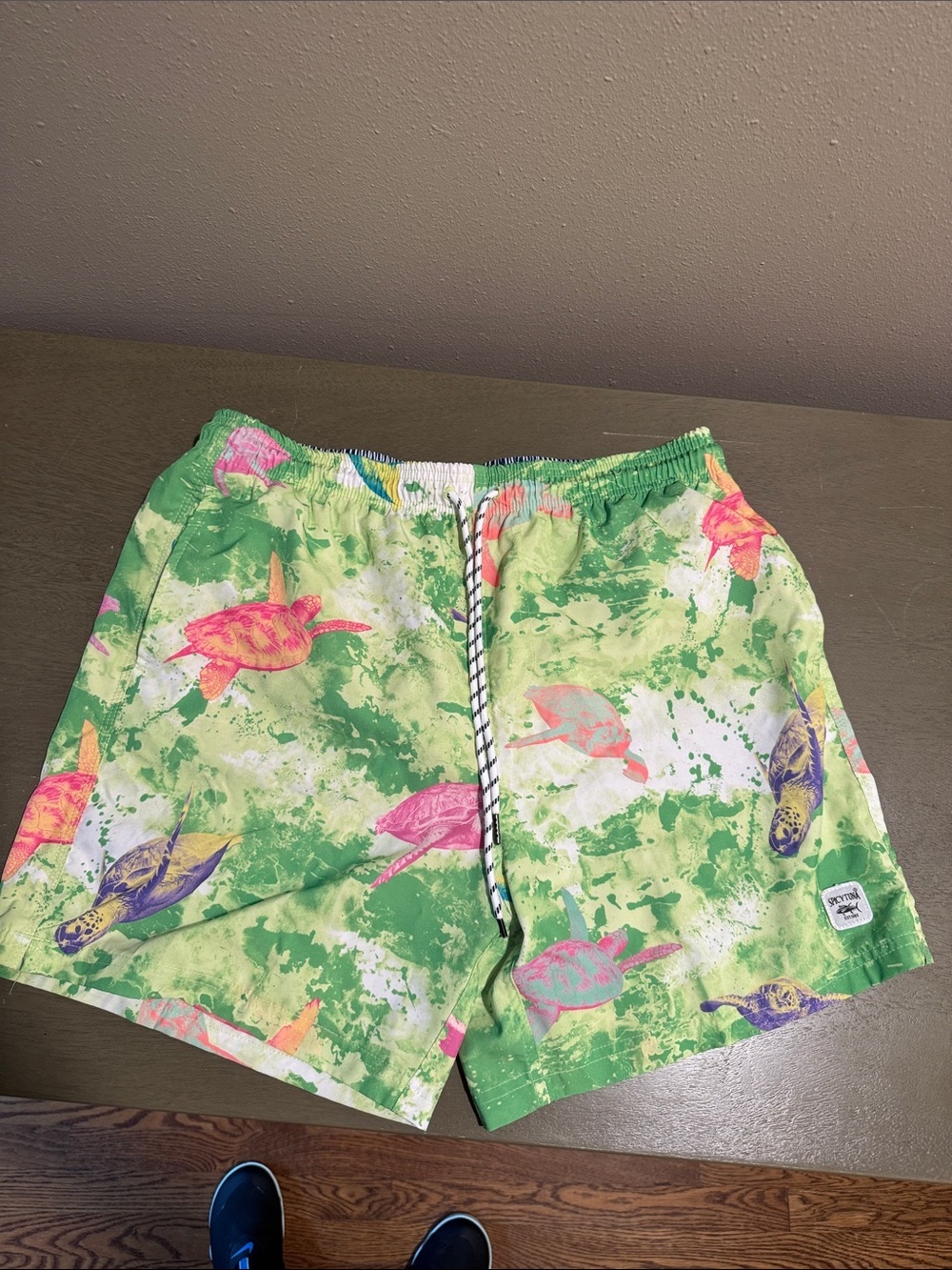 Spicy Tuna X-Large Psychedelic Turtles Swim Trunks